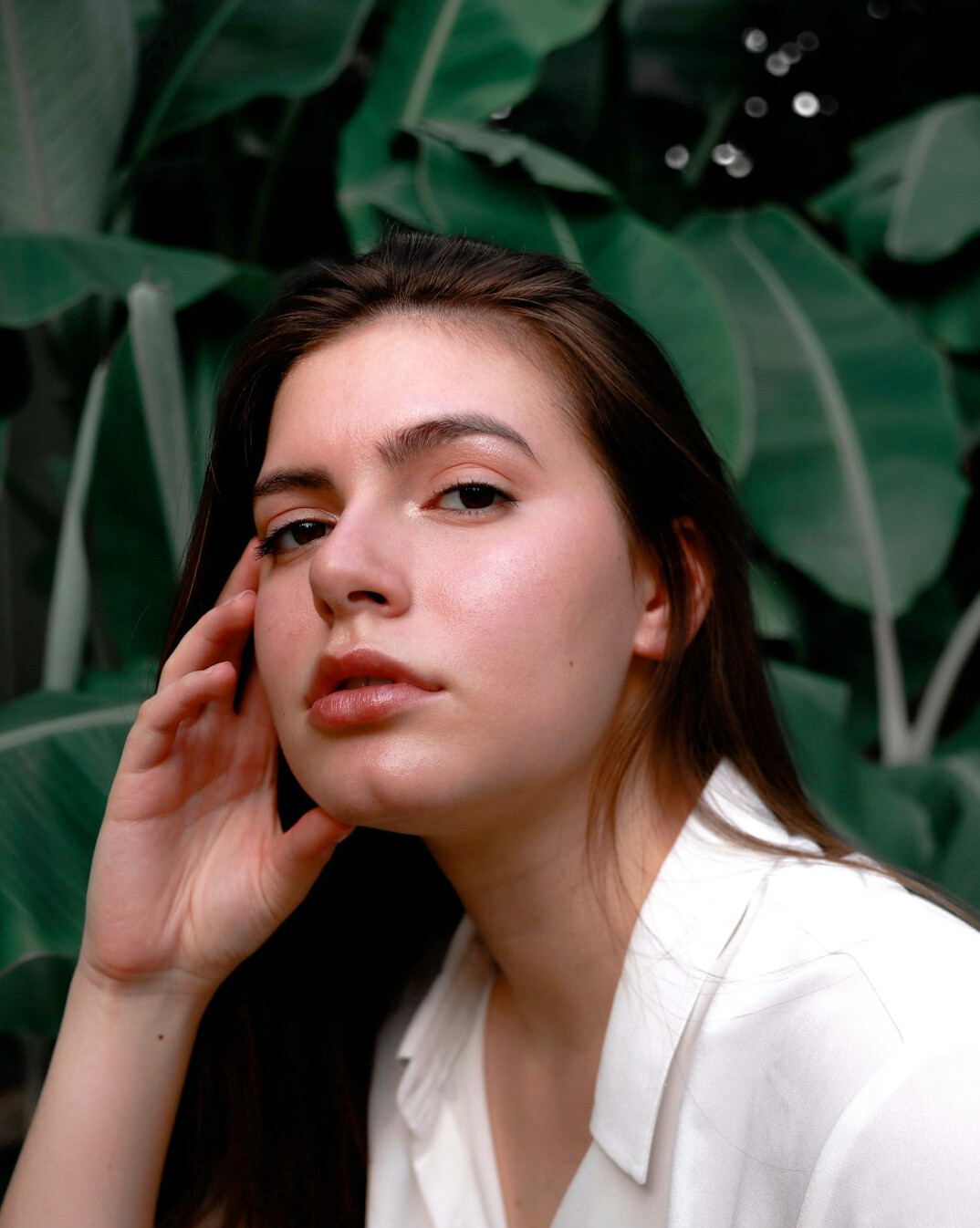 Portrait of a professional woman with dark hair